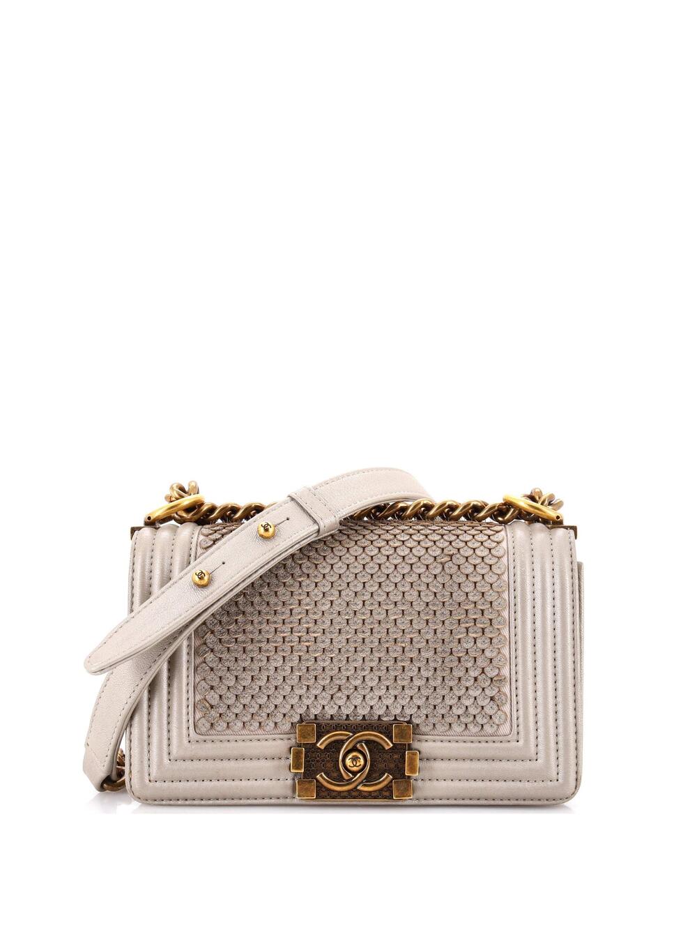 Chanel Boy Flap Bag Scaled Lambskin #281930C36B